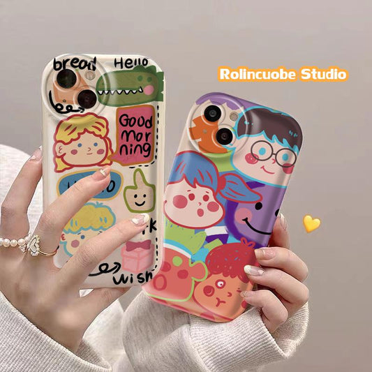 Graffiti Apple Air Cushion