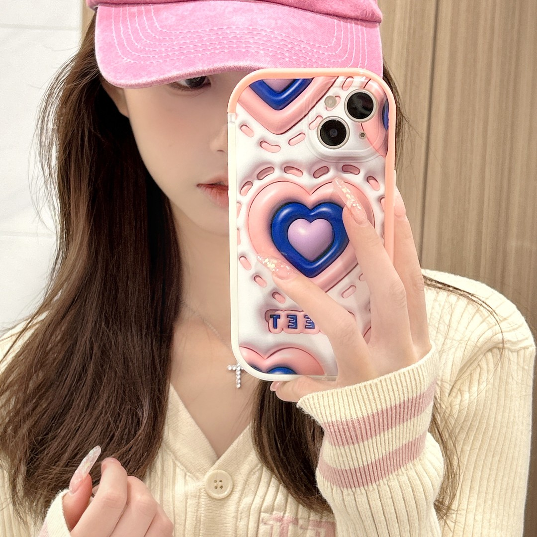 ins colorful border 3D love