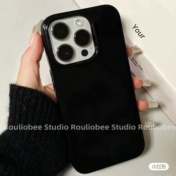 Simple senior bright black shell