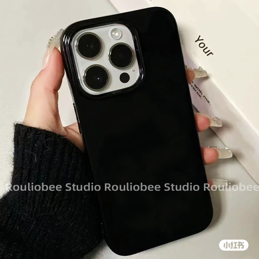 Simple senior bright black shell