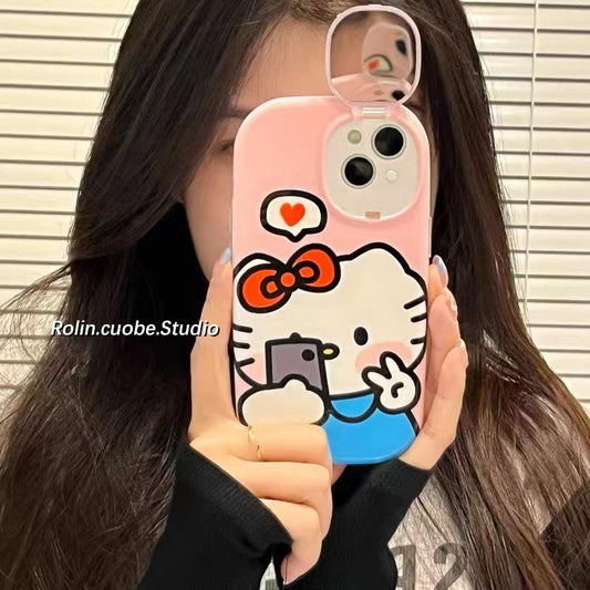KT cartoon makeup mirror