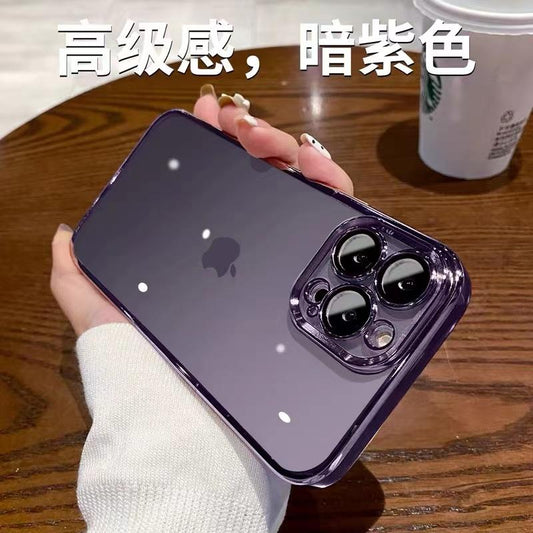 Electroplated frame with lens film