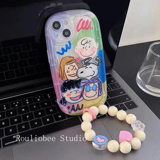Cartoon animation air cushion bead chain