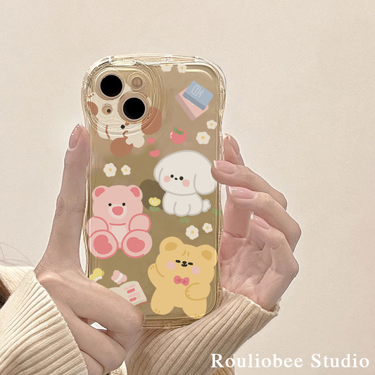 Ins cartoon animal apples