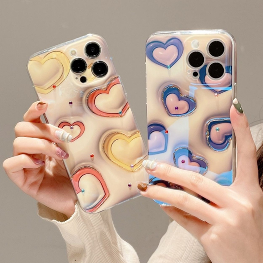 blue dot diamond full screen small love 3D three-dimensional
