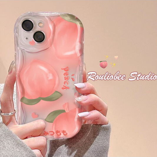 Pink peach cream pattern