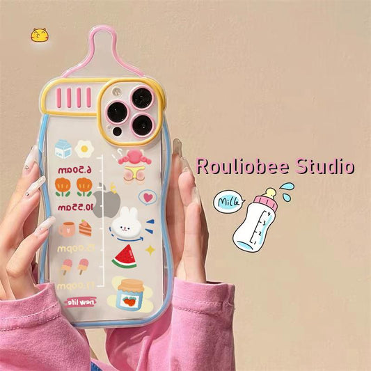 New Cartoon Time Rabbit Milk Bottle
