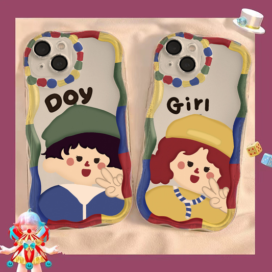 Fun cartoon couple