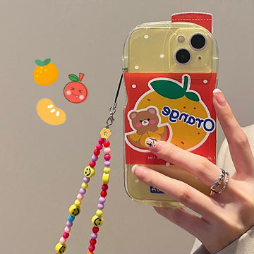 Orange soda bottle