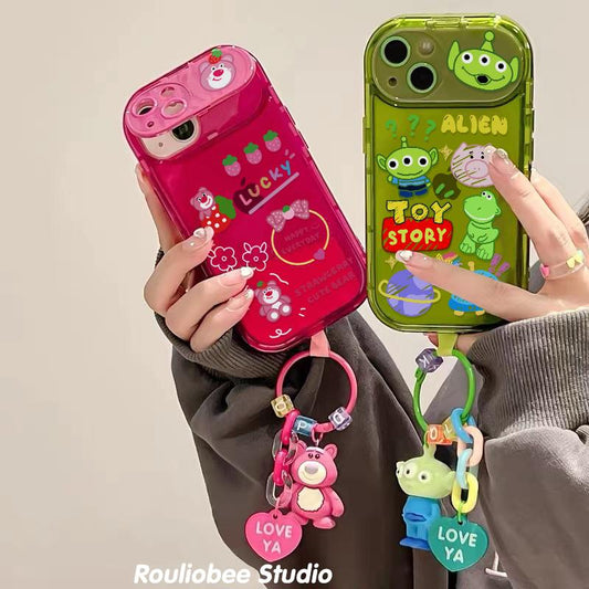 Cosmetic mirror cartoon pendant