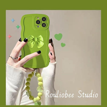 Avocado Green Strawberry Bead Chain
