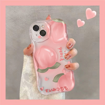 Pink peach cream pattern
