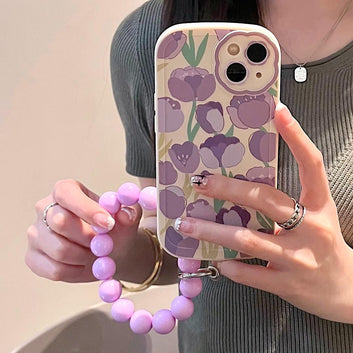 Purple tulip bracelet