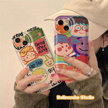 Graffiti Apple Air Cushion
