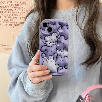 Japanese and Korean three-dimensional purple rabbit