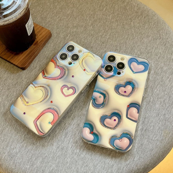 blue dot diamond full screen small love 3D three-dimensional