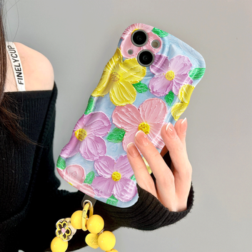 Summer fresh flowers couple phone shells soft