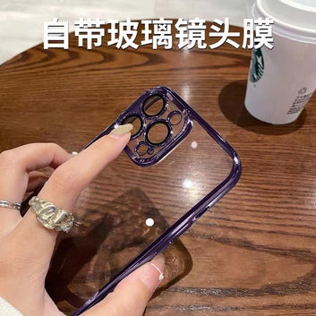Electroplated frame with lens film