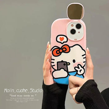 KT cartoon makeup mirror