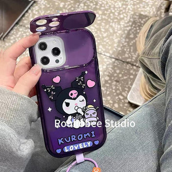 Violet makeup mirror cartoon pendant