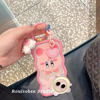 Lovely pink pig head chain