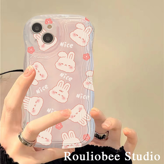 Teenage pink rabbit