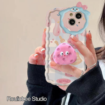 Mobile cream rabbit lens bracket