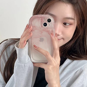 Soap case drop-proof transparent phone case protective cover gradient color