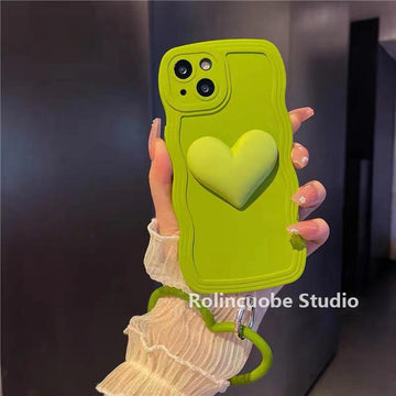 Avocado green heart chain