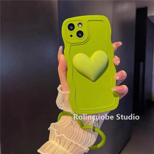 Avocado green heart chain