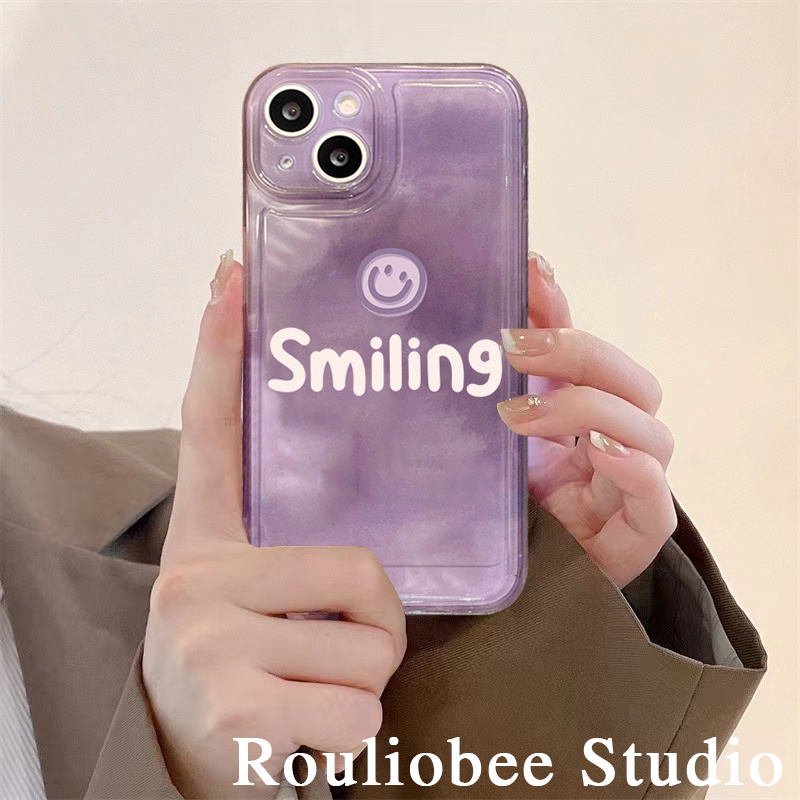 Purple swoosh smiley face